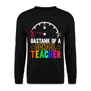 Enseignant Enseignant - Sweat-shirt Unisexe - noir - Devant - Alina (178cm) & Michal (187cm)