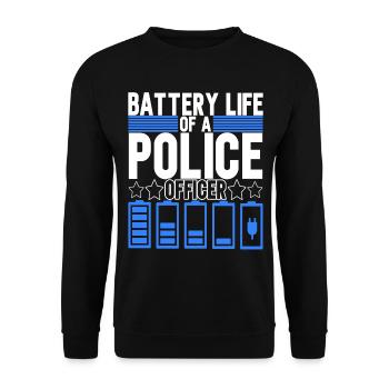 Policier - Sweat-shirt Unisexe - noir - Devant - Alina (178cm) & Michal (187cm)