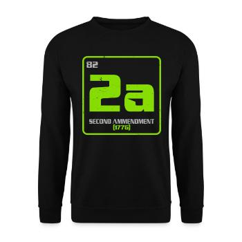 Second Amendment Gun Rights 2nd Amendment America - Unisex Sweatshirt - black - Front - Alina (178cm) & Michal (187cm)