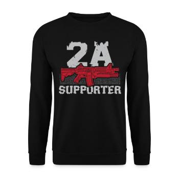 Second Change Supporter Gun Rights America - Sweat-shirt Unisexe - noir - Devant - Alina (178cm) & Michal (187cm)