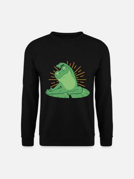 Frog Yoga - Unisex Pullover - Schwarz
