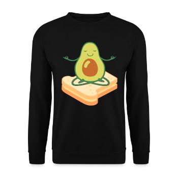 Avocado Toast - Unisex Pullover - Schwarz - Vorne - Alina (178cm) & Michal (187cm)