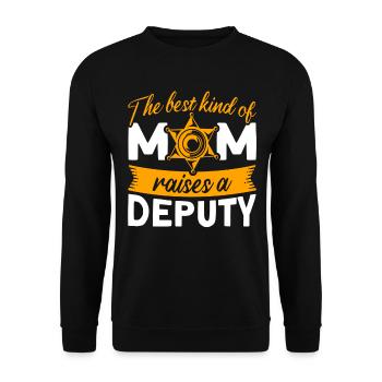 Mama Assistant Sheriff Mama Mother - Unisex Sweatshirt - black - Front - Alina (178cm) & Michal (187cm)