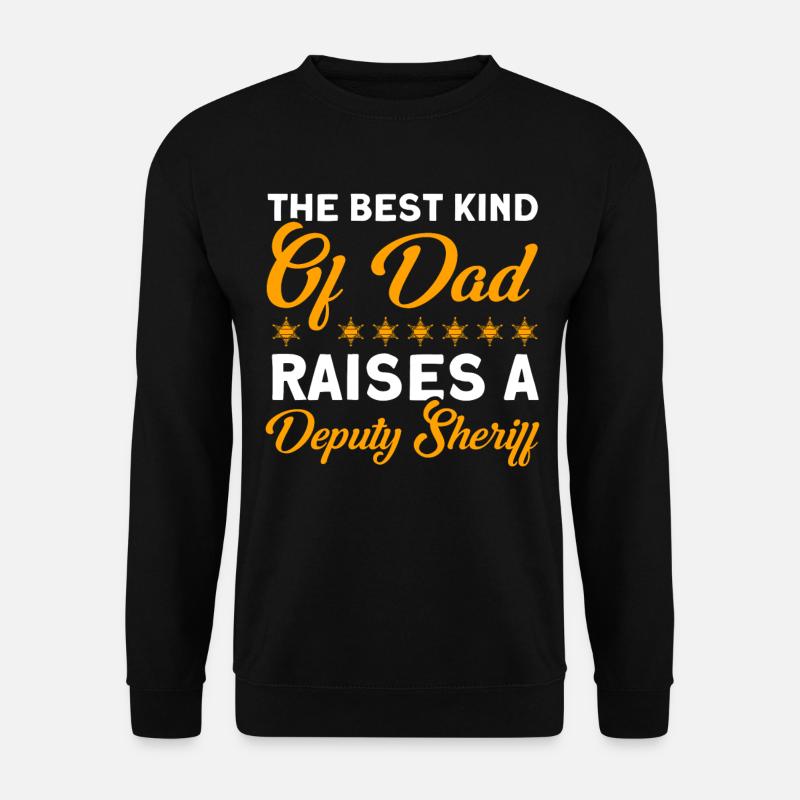 Papa Hilfssheriff Papa Vater - Unisex Pullover - Schwarz