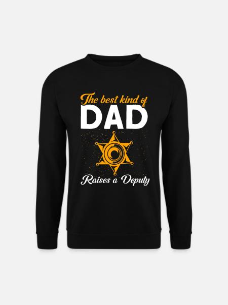 Papa Assistant Sheriff Papa Father - Unisex Sweatshirt - black