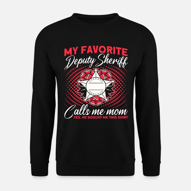 Mama Hilfssheriff Mama Mutter - Unisex Pullover - Schwarz