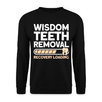 Wisdom Teeth Wisdom Tooth Patient Dentist - Unisex Sweatshirt - black - Front - Alina (178cm) & Michal (187cm)
