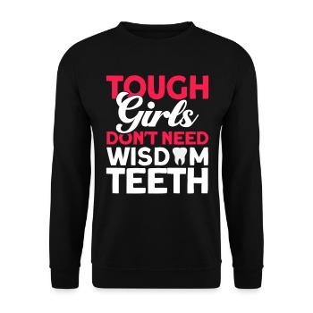 Wisdom Teeth Wisdom Tooth Patient Dentist - Unisex Sweatshirt - black - Front - Alina (178cm) & Michal (187cm)