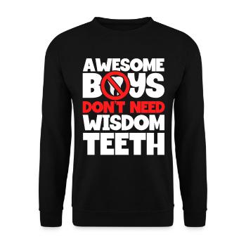 Wisdom Teeth Wisdom Tooth Patient Dentist - Unisex Sweatshirt - black - Front - Alina (178cm) & Michal (187cm)