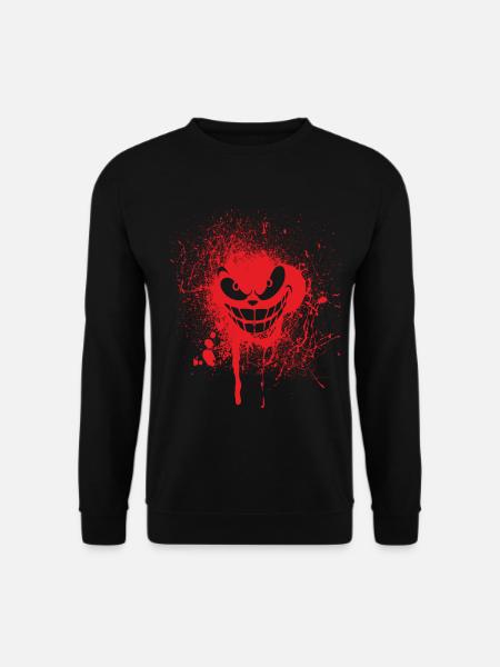 Joker Blut Design - Unisex Pullover - Schwarz