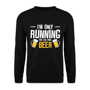 Jogger Runner Marathon Jogging Ski de fond - Sweat-shirt Unisexe - noir - Devant - Alina (178cm) & Michal (187cm)