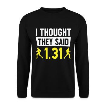 Jogger Runner Marathon Jogging Ski de fond - Sweat-shirt Unisexe - noir - Devant - Alina (178cm) & Michal (187cm)