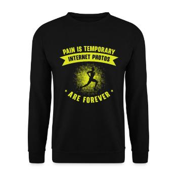 Jogger Runner Marathon Jogging Ski de fond - Sweat-shirt Unisexe - noir - Devant - Alina (178cm) & Michal (187cm)