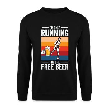 Jogger Runner Marathon Jogging Ski de fond - Sweat-shirt Unisexe - noir - Devant - Alina (178cm) & Michal (187cm)