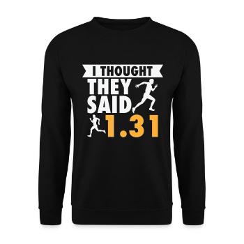 Jogger Runner Marathon Jogging Ski de fond - Sweat-shirt Unisexe - noir - Devant - Alina (178cm) & Michal (187cm)