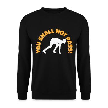 Jogger Runner Marathon Jogging Ski de fond - Sweat-shirt Unisexe - noir - Devant - Alina (178cm) & Michal (187cm)