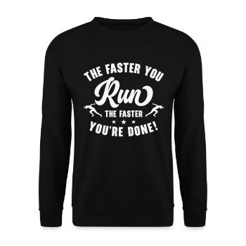 Jogger Runner Marathon Jogging Ski de fond - Sweat-shirt Unisexe - noir - Devant - Alina (178cm) & Michal (187cm)