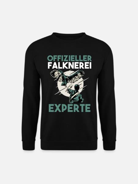 Falkner Falken Falknerei - Unisex Pullover - Schwarz