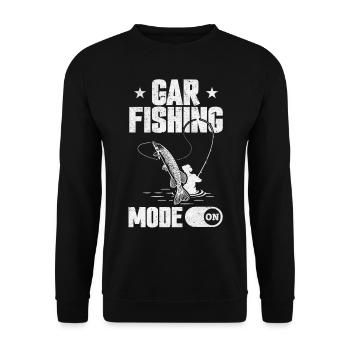 Garfish Garfishing I Gar Mode de pêche sur Garfish - Sweat-shirt Unisexe - noir - Devant - Alina (178cm) & Michal (187cm)