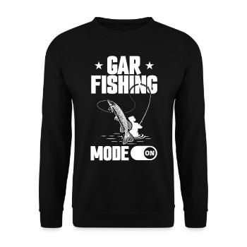 Mode de pêche Garfish Gar sur Garfish Fishing - Sweat-shirt Unisexe - noir - Devant - Alina (178cm) & Michal (187cm)