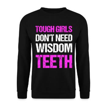 Wisdom Teeth Wisdom Tooth Patient Dentist - Unisex Sweatshirt - black - Front - Alina (178cm) & Michal (187cm)