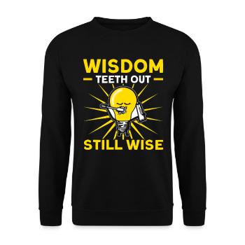 Wisdom Teeth Wisdom Tooth Patient Dentist - Unisex Sweatshirt - black - Front - Alina (178cm) & Michal (187cm)