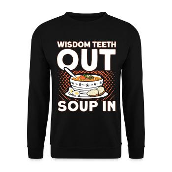 Wisdom Teeth Wisdom Tooth Patient Dentist - Unisex Sweatshirt - black - Front - Alina (178cm) & Michal (187cm)