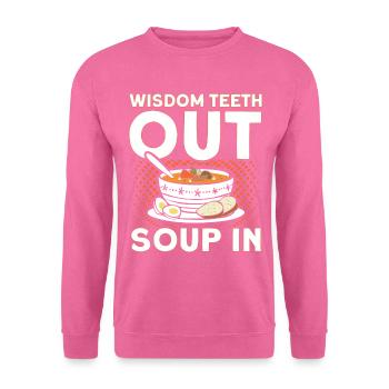 Weisheitszähne Weisheitszahn Patient Zahnarzt - Unisex Pullover - Pink - Vorne