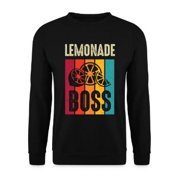 Stand de jus Lemonade Boss - Sweat-shirt Unisexe - noir - Devant - Alina (178cm) & Michal (187cm)