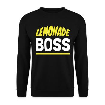 Stand de jus Lemonade Boss - Sweat-shirt Unisexe - noir - Devant - Alina (178cm) & Michal (187cm)