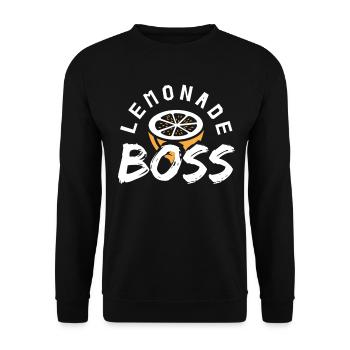 Stand de jus Lemonade Boss - Sweat-shirt Unisexe - noir - Devant - Alina (178cm) & Michal (187cm)