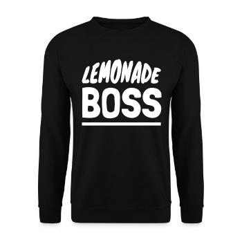 Stand de jus Lemonade Boss - Sweat-shirt Unisexe - noir - Devant - Alina (178cm) & Michal (187cm)