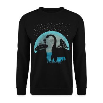 Croyez aux extraterrestres, aux ovnis, à Nessie, au Bigfoot - Sweat-shirt Unisexe - noir - Devant - Alina (178cm) & Michal (187cm)