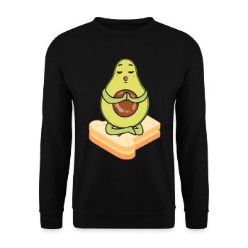 Avocado Toast - Unisex Pullover - Schwarz - Vorne - Alina (178cm) & Michal (187cm)
