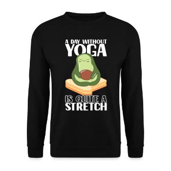 Avocado Toast - Unisex Pullover - Schwarz - Vorne - Alina (178cm) & Michal (187cm)