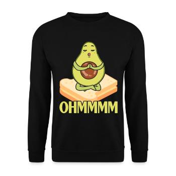 Avocado Toast - Unisex Pullover - Schwarz - Vorne - Alina (178cm) & Michal (187cm)