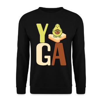 Avocado Toast - Unisex Pullover - Schwarz - Vorne - Alina (178cm) & Michal (187cm)