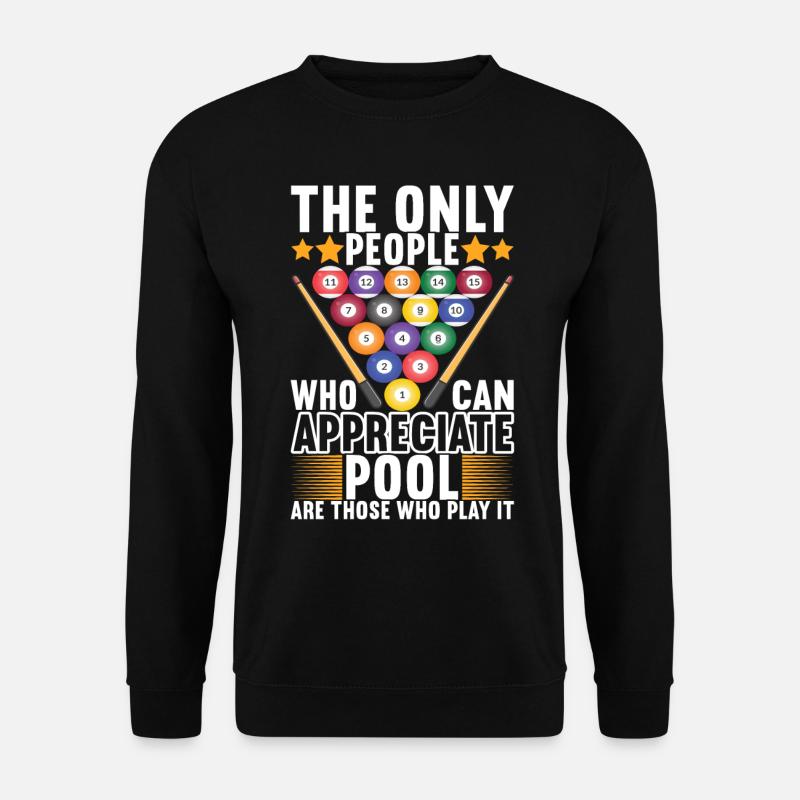 Billard de piscine - Sweat-shirt Unisexe - noir