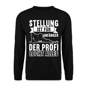 Pool Billard - Unisex Pullover - Schwarz - Vorne - Alina (178cm) & Michal (187cm)