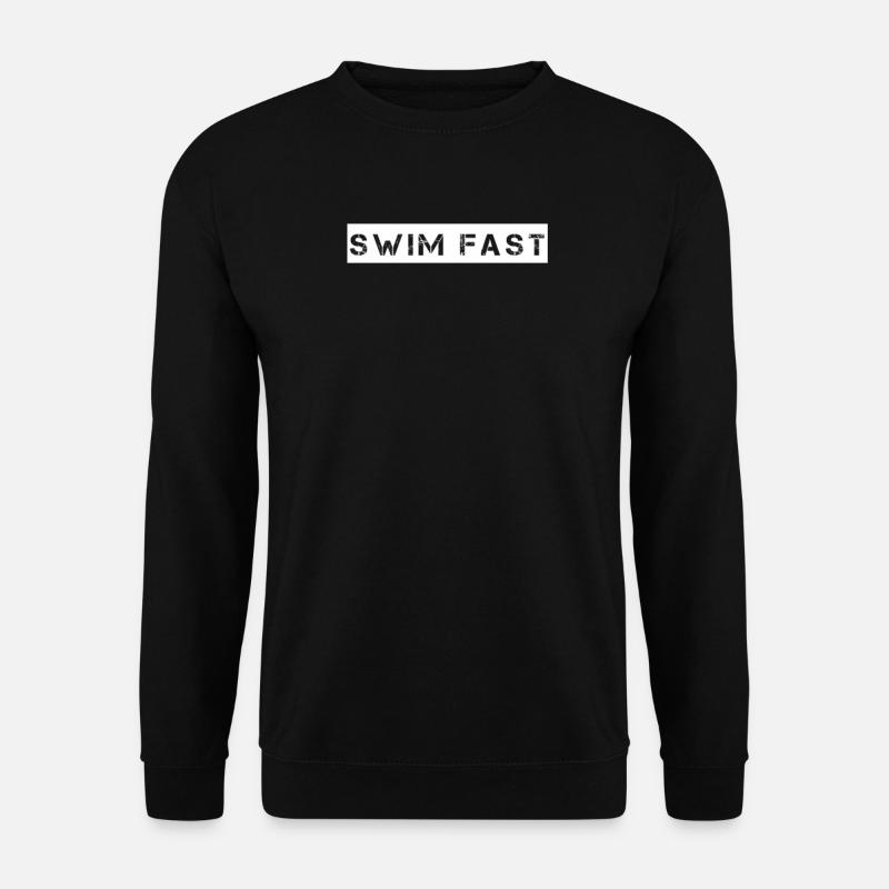 Natation - nager vite - Sweat-shirt Unisexe - noir