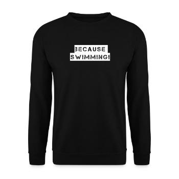 Natation - parce que la natation - Sweat-shirt Unisexe - noir - Devant - Alina (178cm) & Michal (187cm)