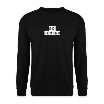 Ski - Ski Legend - Unisex Sweatshirt - black - Front - Alina (178cm) & Michal (187cm)