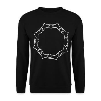 Cool Star Circle White - Unisex Sweatshirt - black - Front - Alina (178cm) & Michal (187cm)