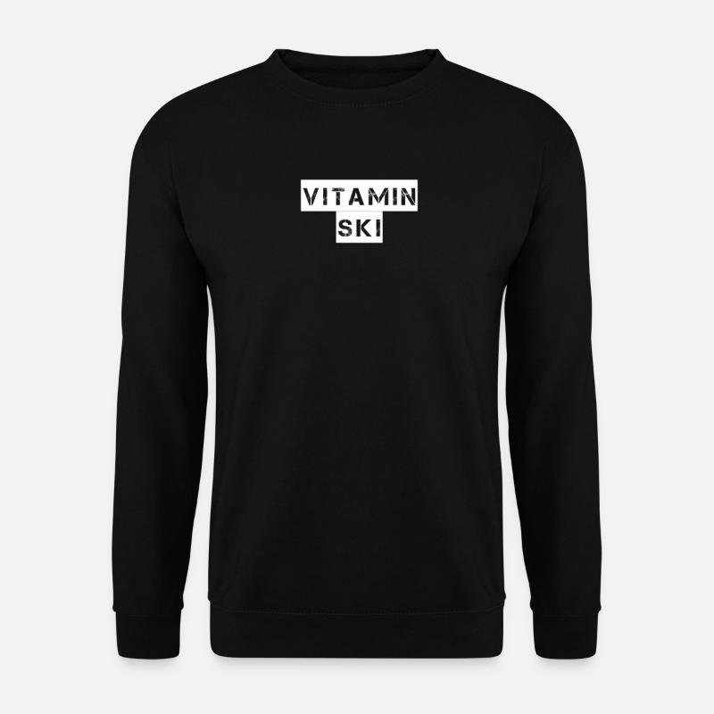 Ski - Vitamin Ski - Unisex Pullover - Schwarz