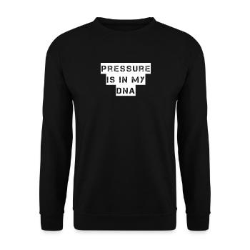 Diving - Pressure is in my DNA - Unisex Sweatshirt - black - Front - Alina (178cm) & Michal (187cm)
