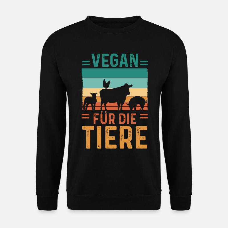 Veganer Vegan - Unisex Pullover - Schwarz