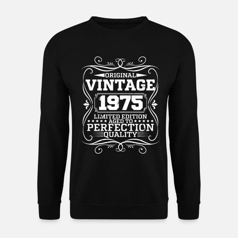 Vintage 1975 Original Limited Edition - Unisex Pullover - Schwarz