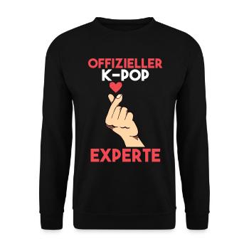 K-pop - Unisex Pullover - Schwarz - Vorne - Alina (178cm) & Michal (187cm)