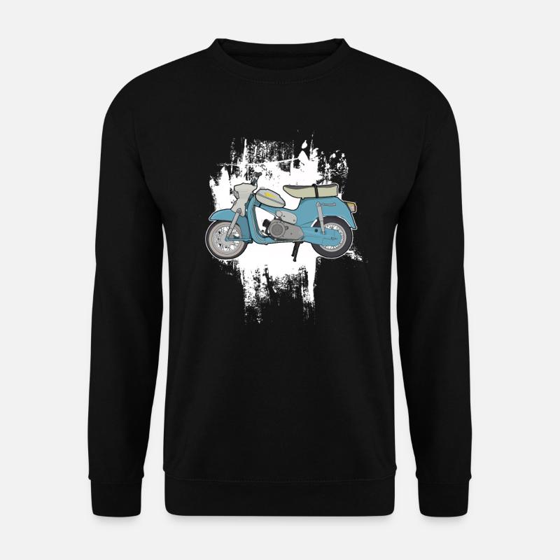 DS50 / Schwalbenfahrer / Ostalgie / Mofa Oldtimer - Unisex Pullover - Schwarz