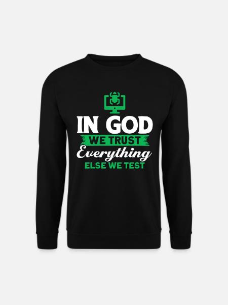 QA Ingenieur QA Tester Software Tester - Unisex Pullover - Schwarz